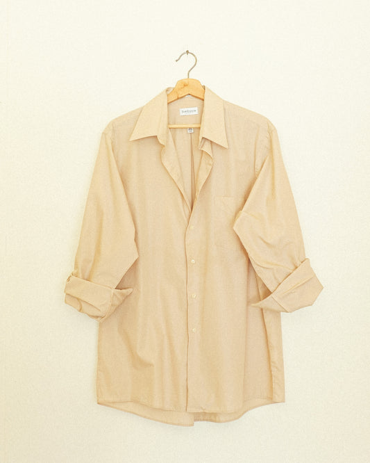 Boyfriend Button Up - Sand