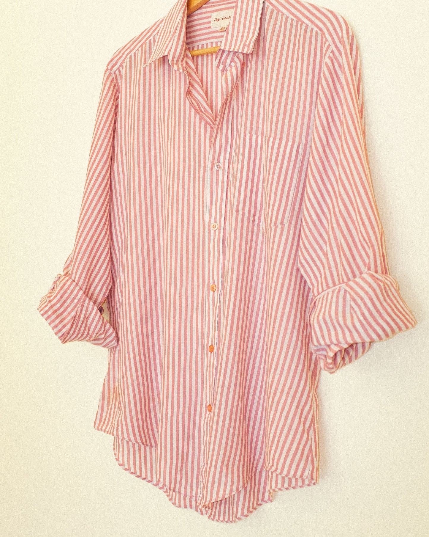 Boyfriend Button Up - Washed Red