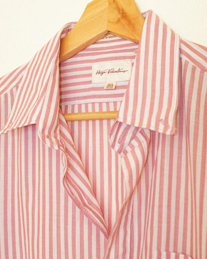 Boyfriend Button Up - Washed Red