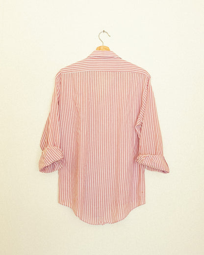 Boyfriend Button Up - Washed Red
