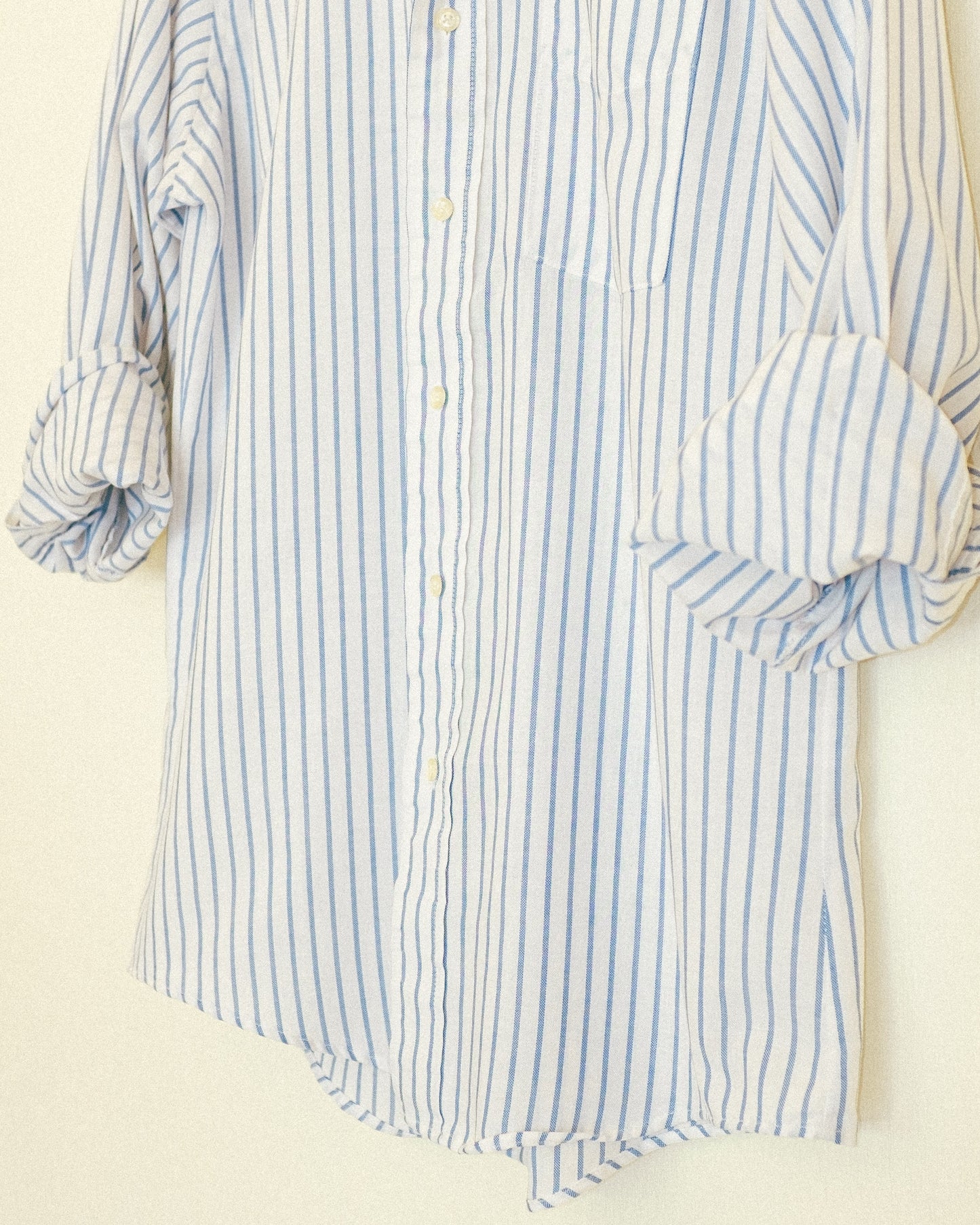 Boyfriend Button Up - Blue Stripe