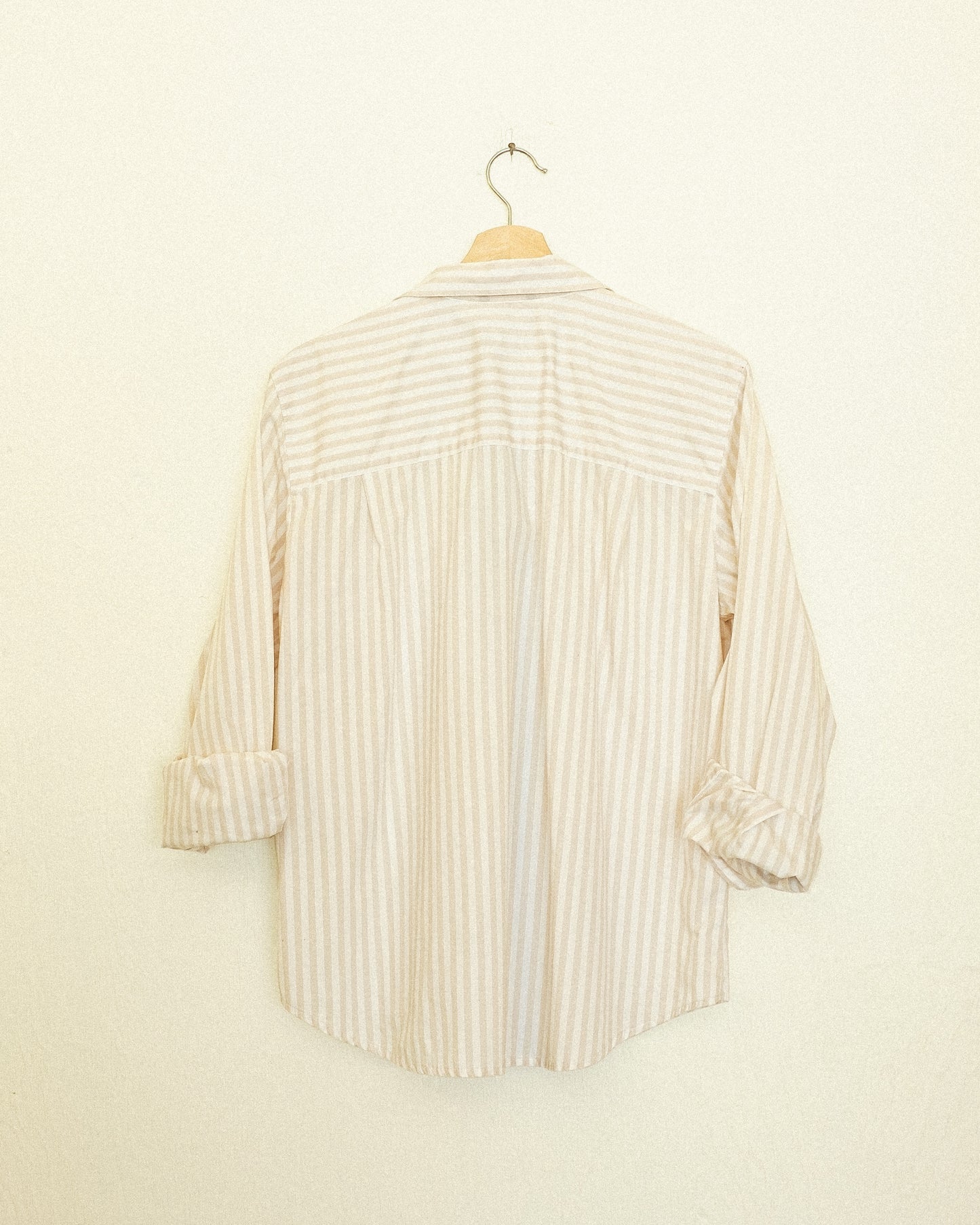 Liz Button Up - Neutral Stripe