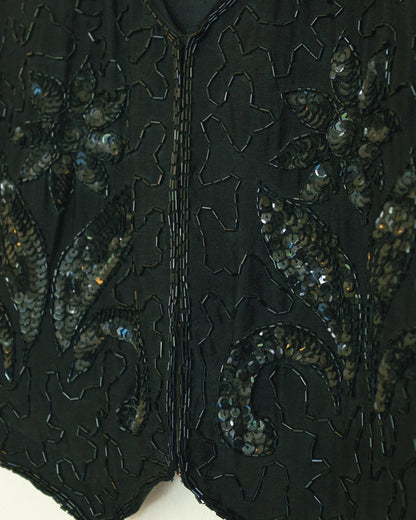 Silk Sequin Vest