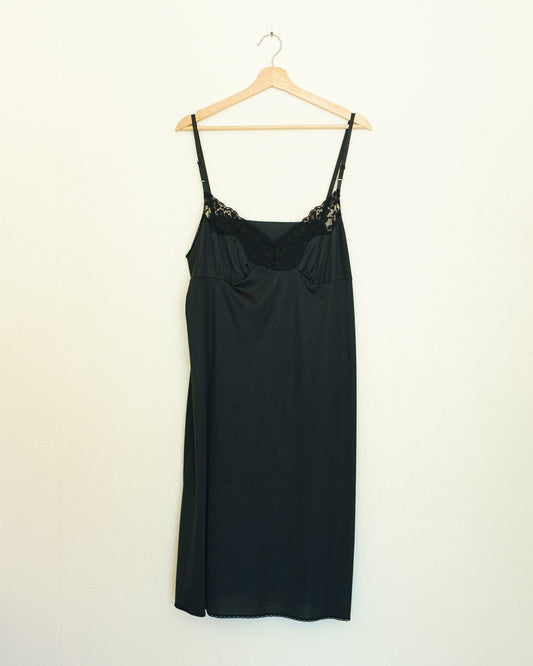 Noir Lace Slip