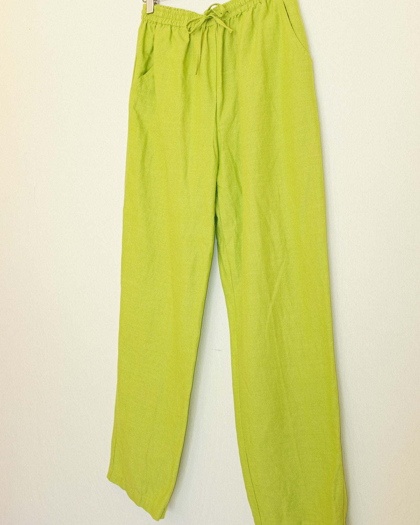 Citron Silk Pants