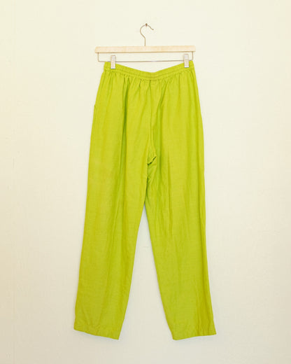Citron Silk Pants