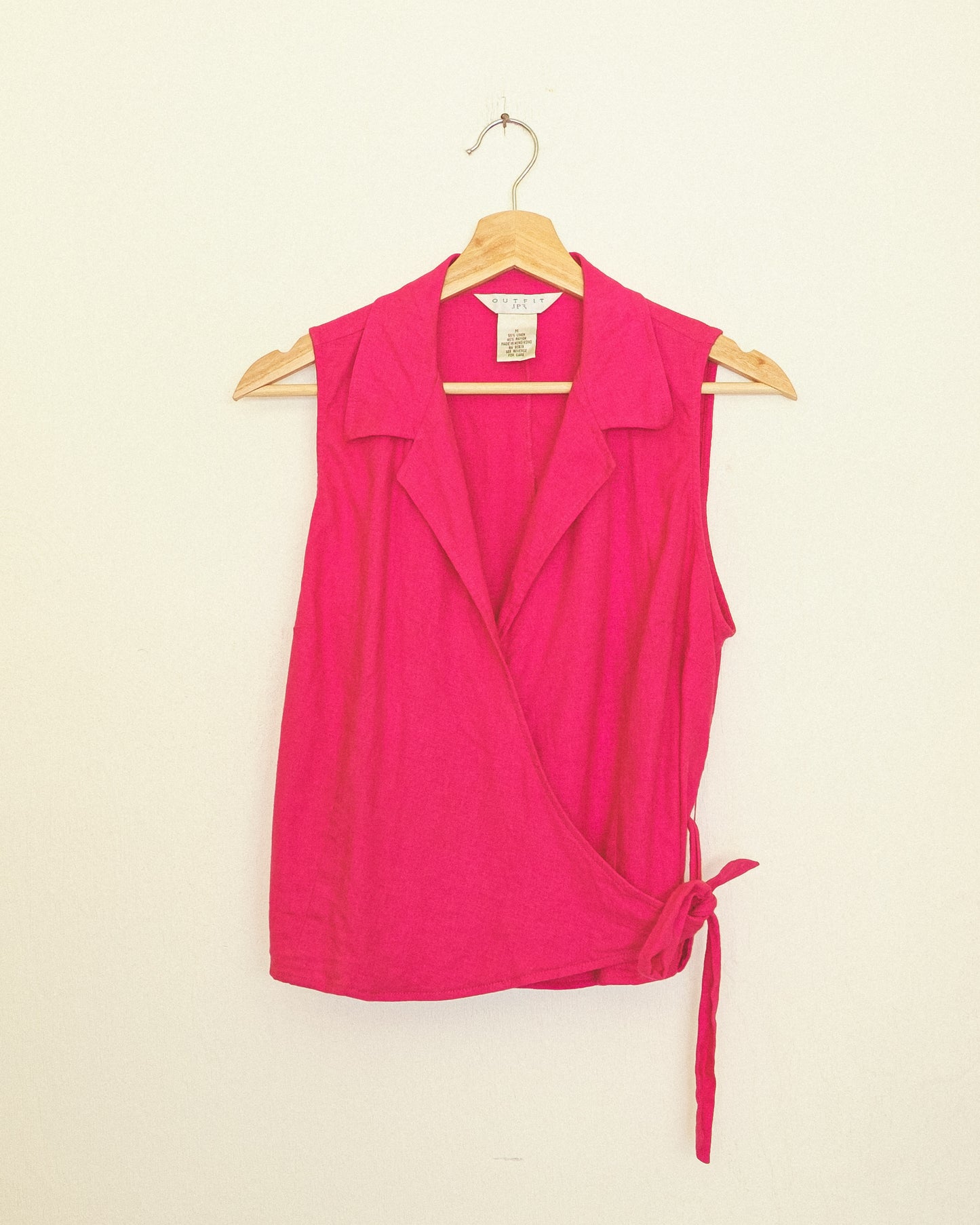Linen Wrap Top