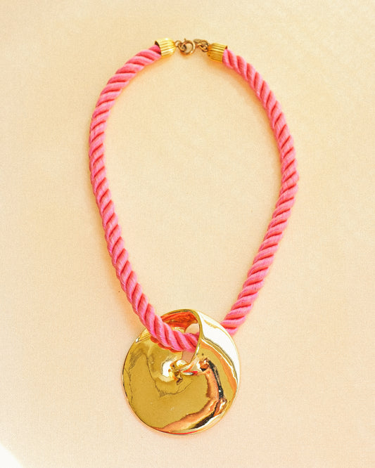 Disc Pendant Necklace