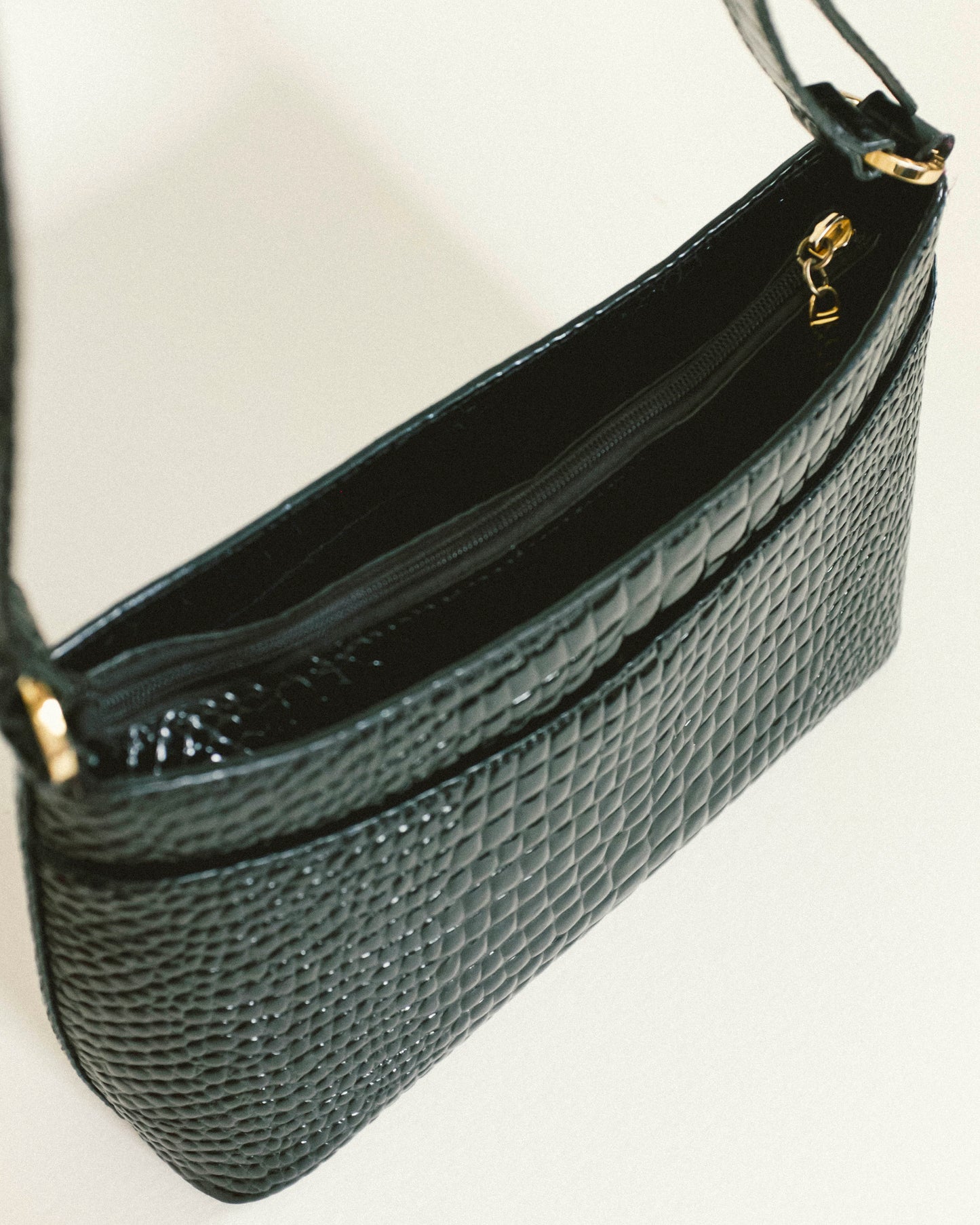 Shiny Croc Shoulder Bag