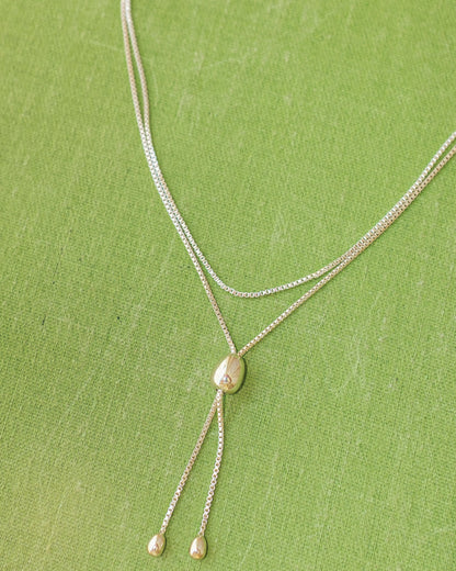 Infinity Bolo Necklace - Silver