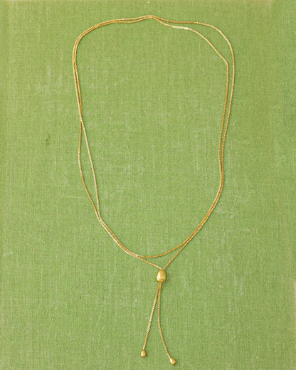 Infinity Bolo Necklace - Gold
