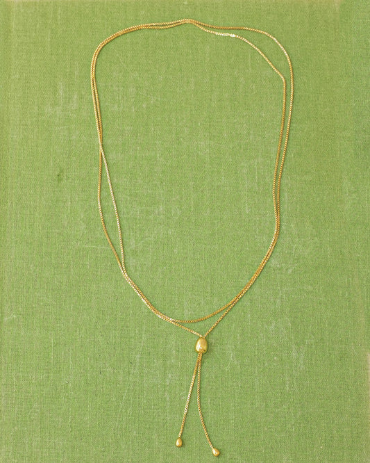 Infinity Bolo Necklace - Gold