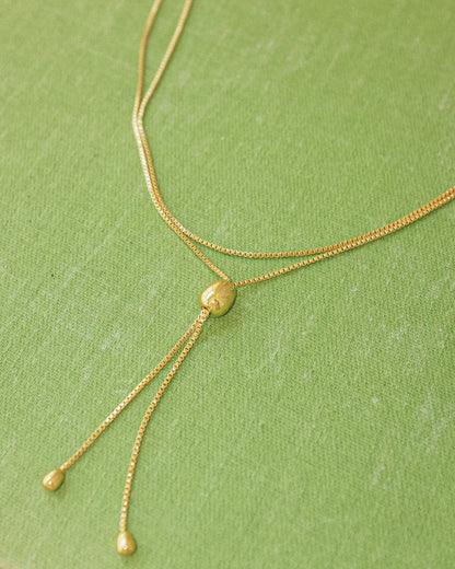 Infinity Bolo Necklace - Gold