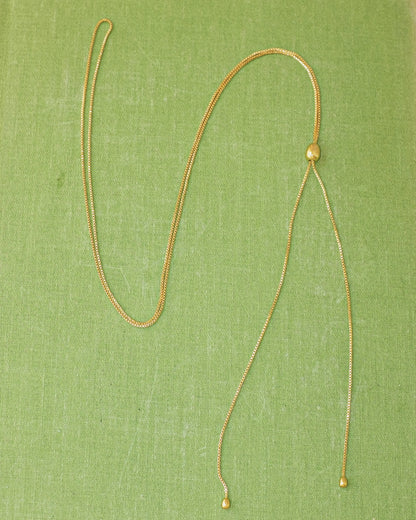 Infinity Bolo Necklace - Gold