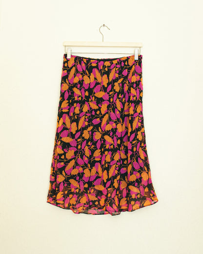 Summer Leaf Crinkle Skirt