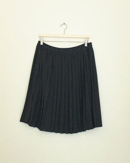 Polka Dot Pleat Skirt