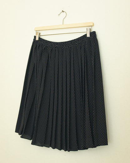 Polka Dot Pleat Skirt