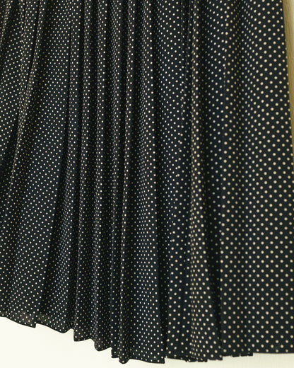 Polka Dot Pleat Skirt