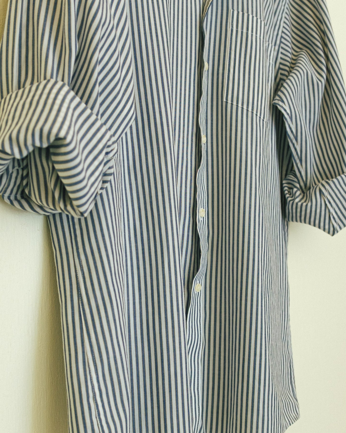 Boyfriend Button Up - Blue Stripe