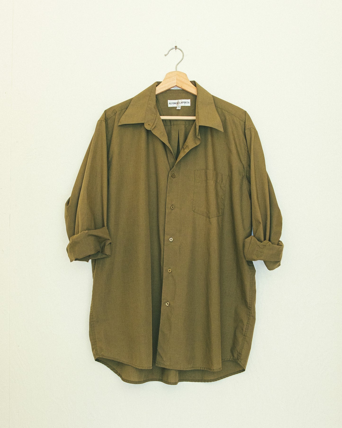 Boyfriend Button Up - Olive