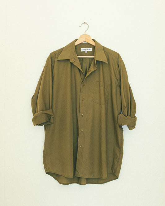 Boyfriend Button Up - Olive