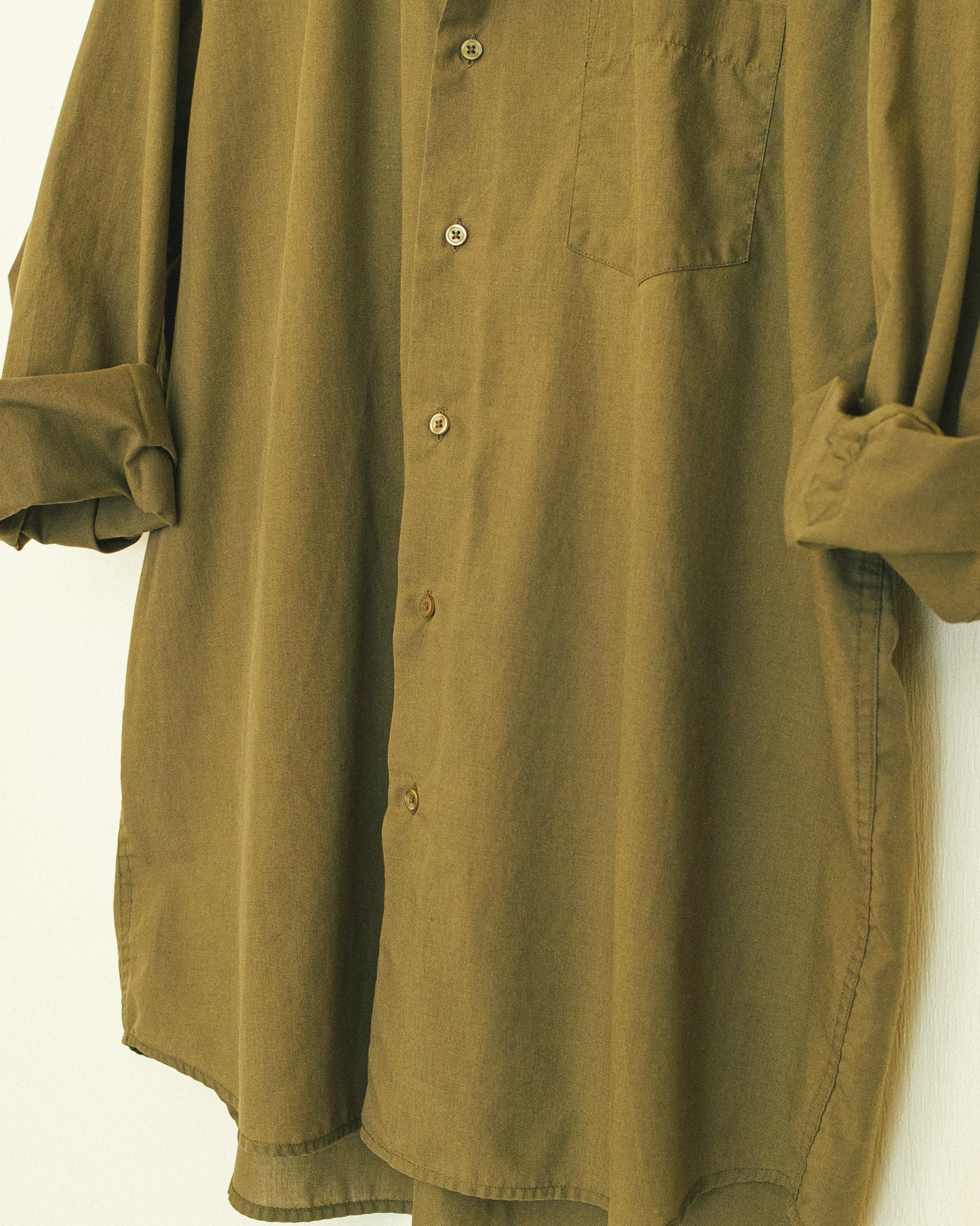 Boyfriend Button Up - Olive