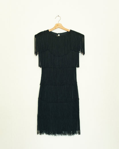 Fringe Little Black Dress