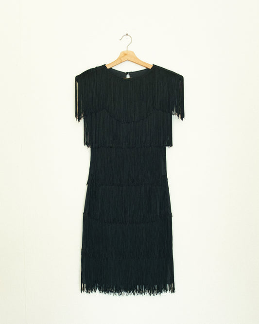 Fringe Little Black Dress