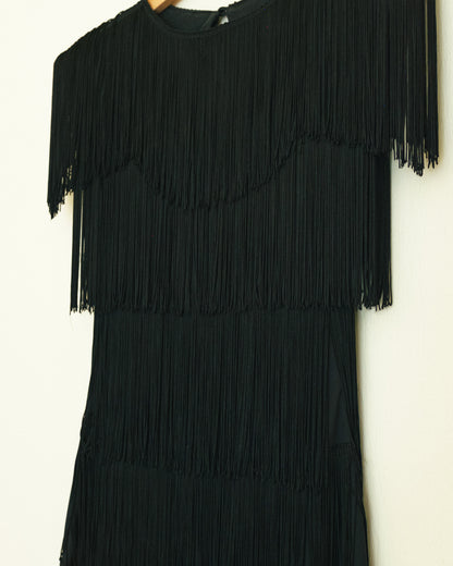 Fringe Little Black Dress