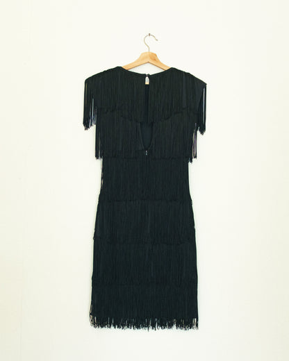 Fringe Little Black Dress