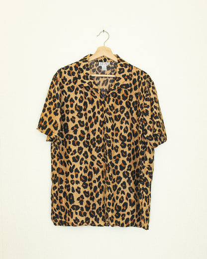 Leopard Silk Shirt