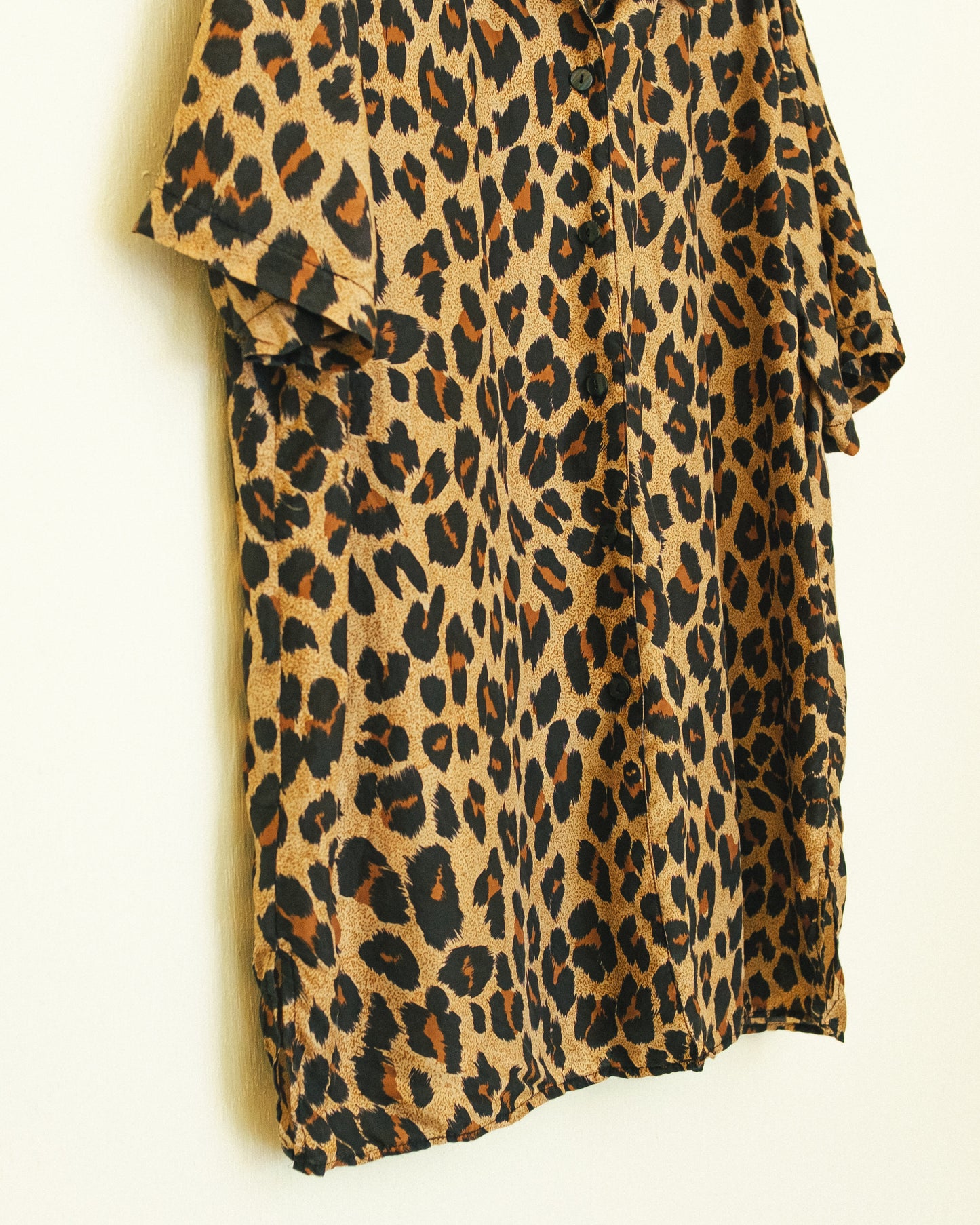Leopard Silk Shirt