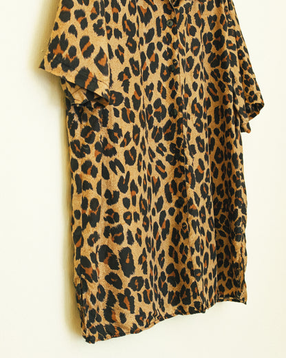 Leopard Silk Shirt