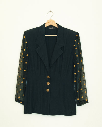 Dot Sleeve Blazer