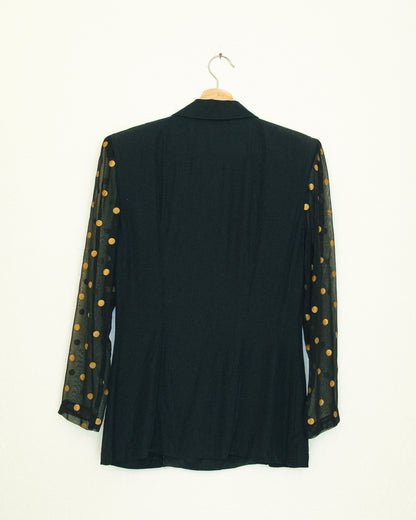 Dot Sleeve Blazer