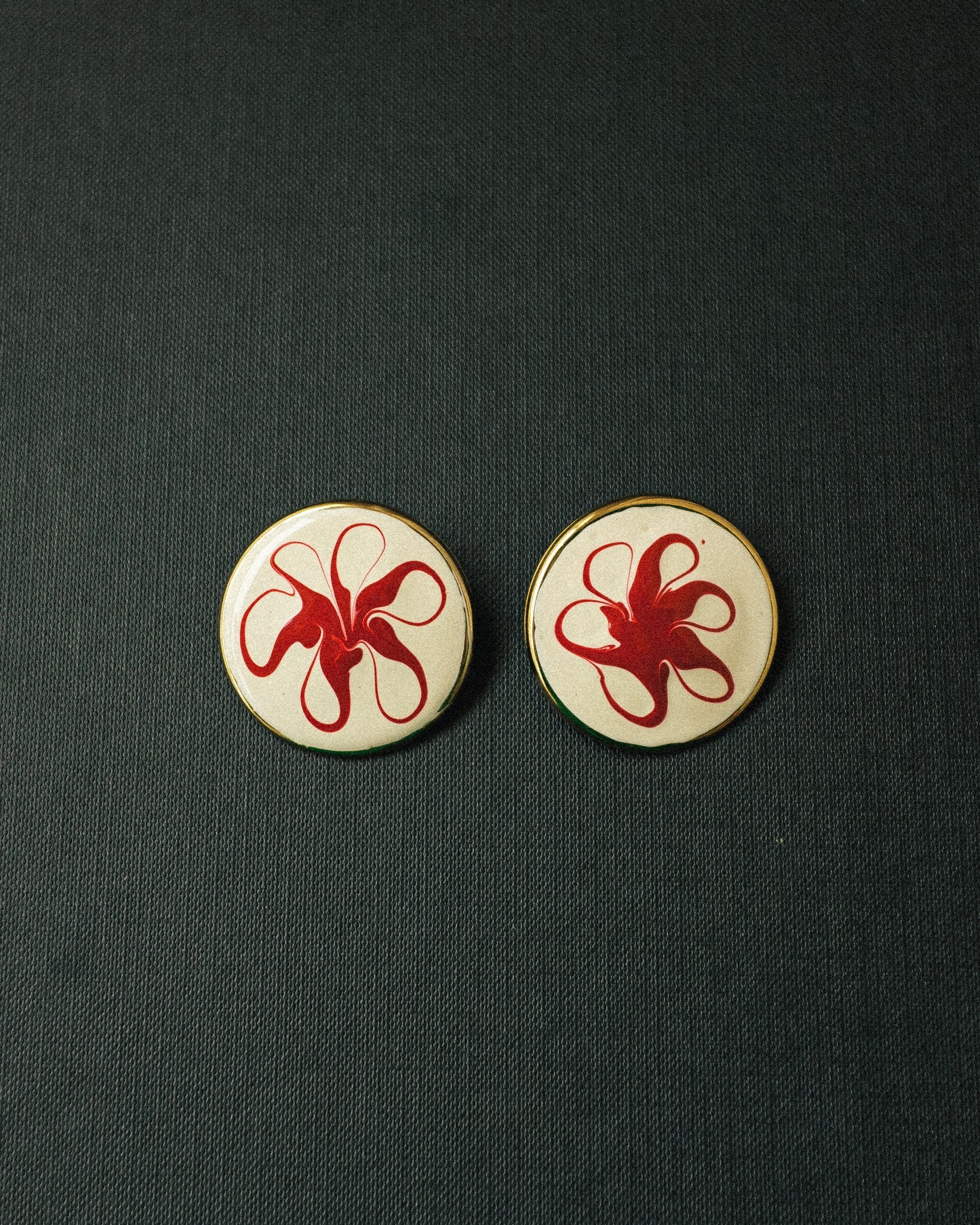 Swirl Enamel Earrings