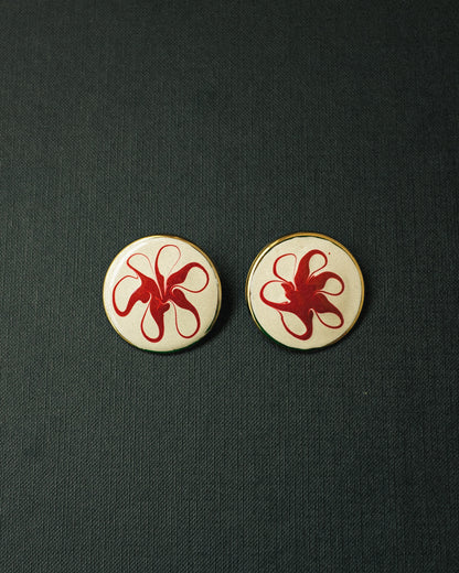 Swirl Enamel Earrings