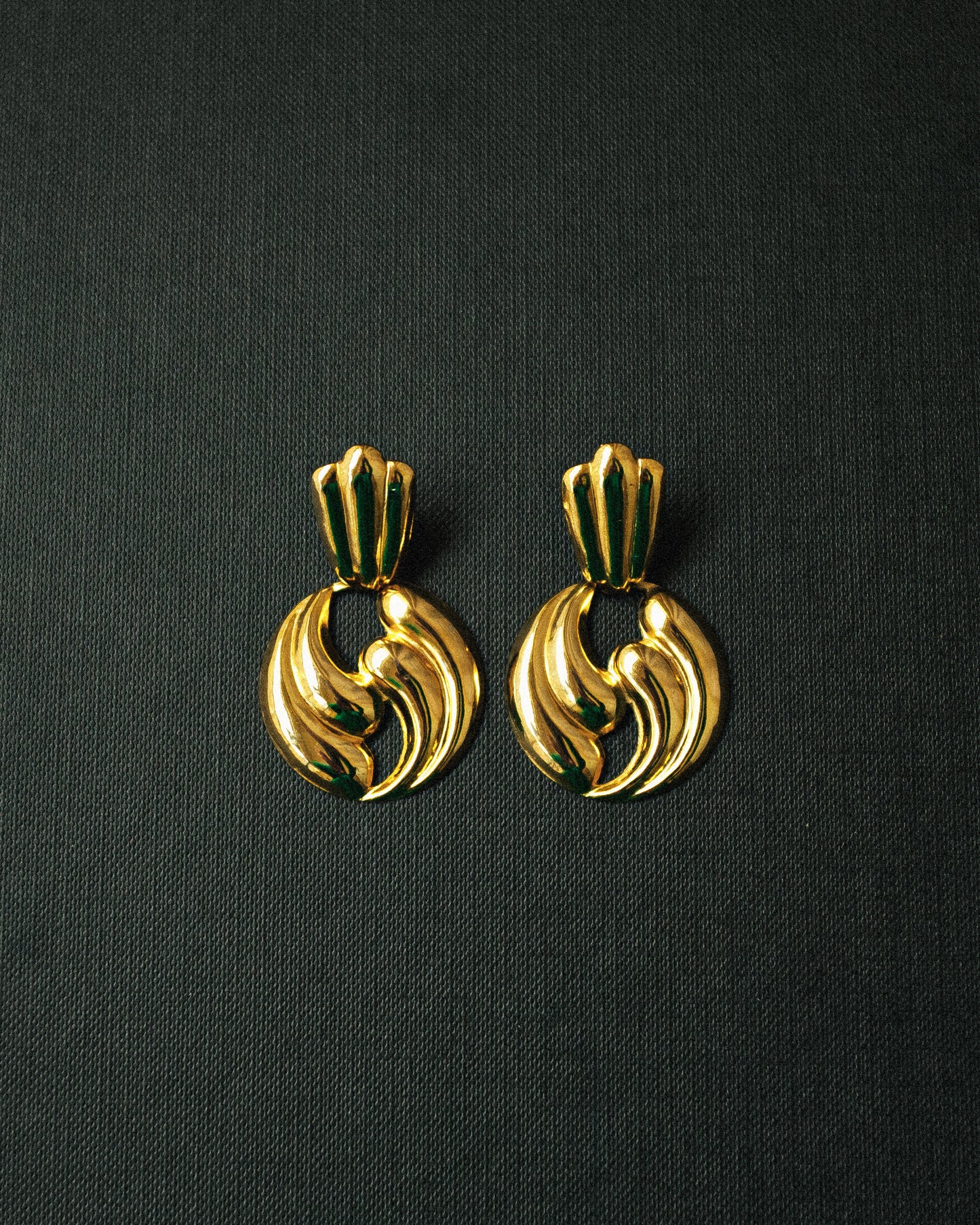 Gold Wave Earrings