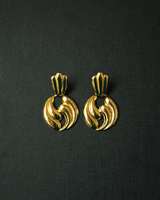 Gold Wave Earrings