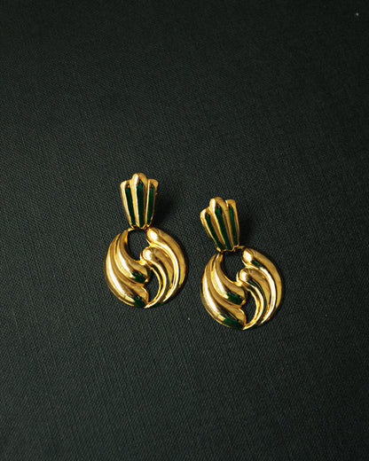 Gold Wave Earrings