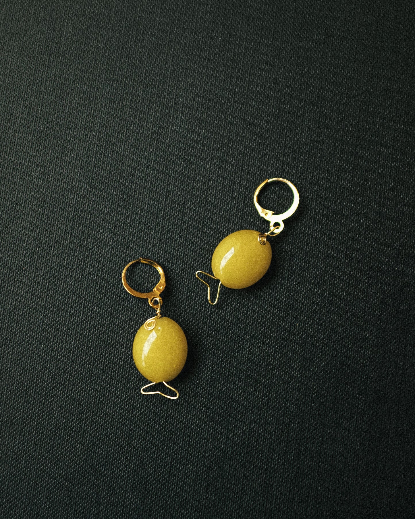 Stone Fish Earrings