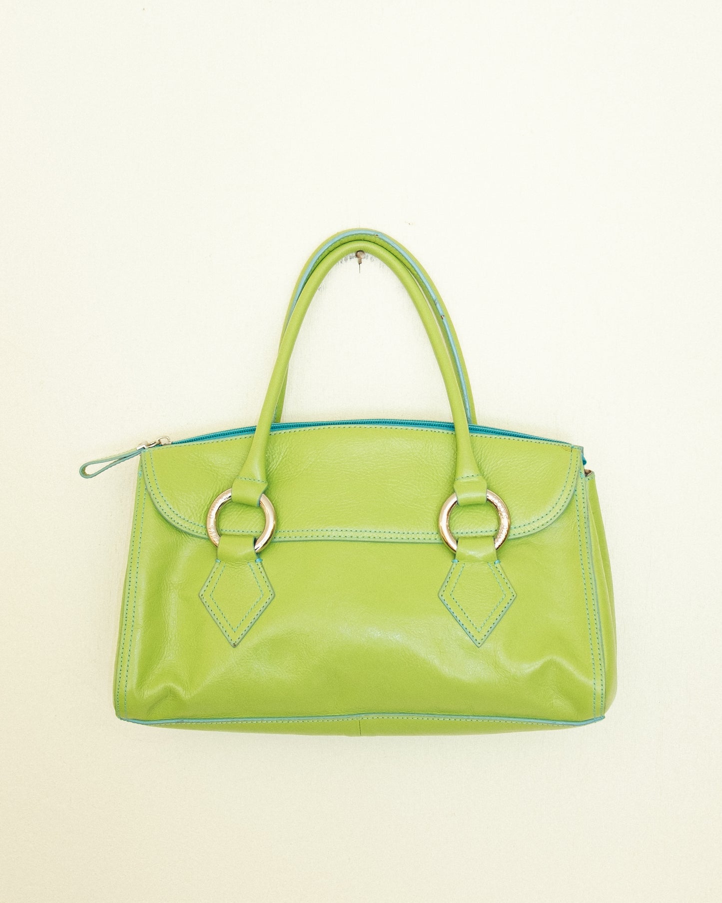 Lime Leather Handbag