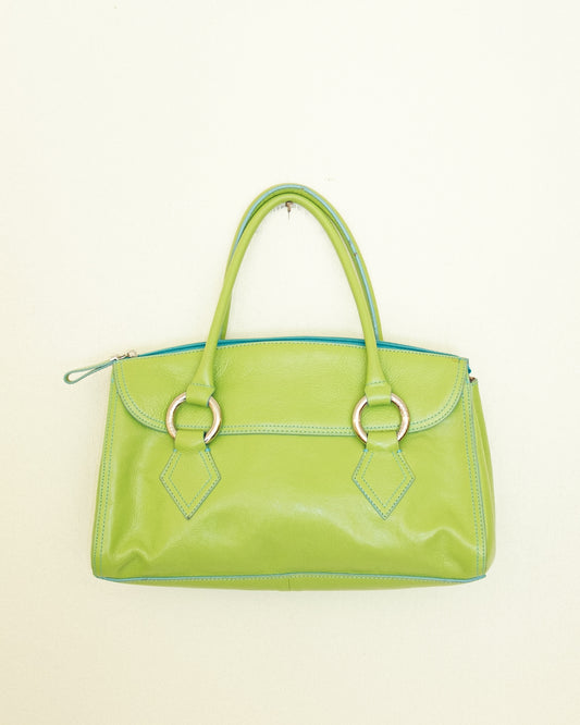 Lime Leather Handbag