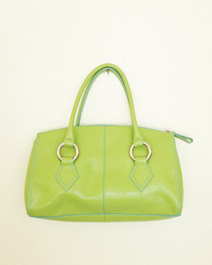 Lime Leather Handbag