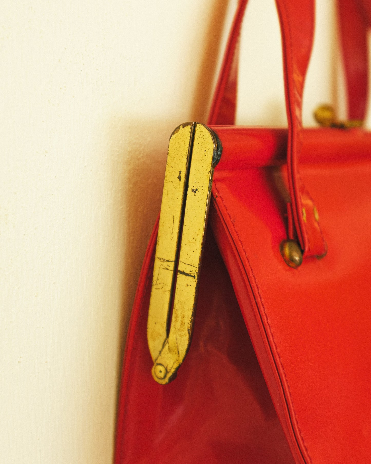 Cherry Vinyl Satchel