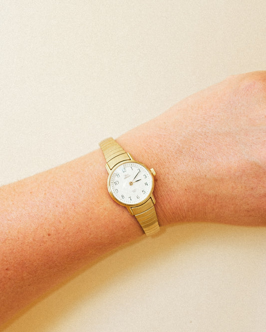 Carriage Gold Band Watch
