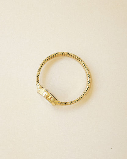 Carriage Gold Band Watch