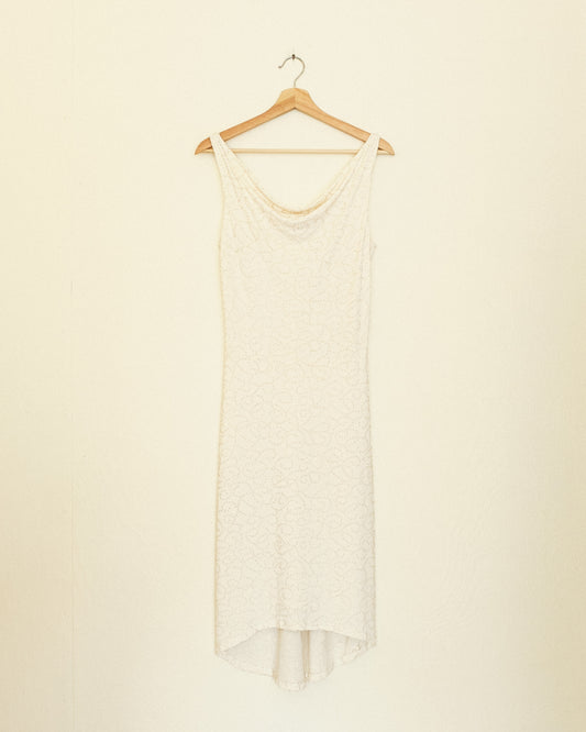 Creme Beaded Dress