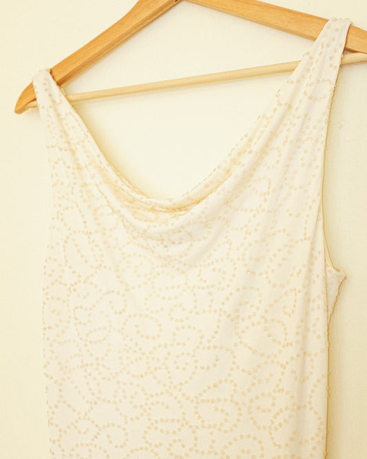 Creme Beaded Dress