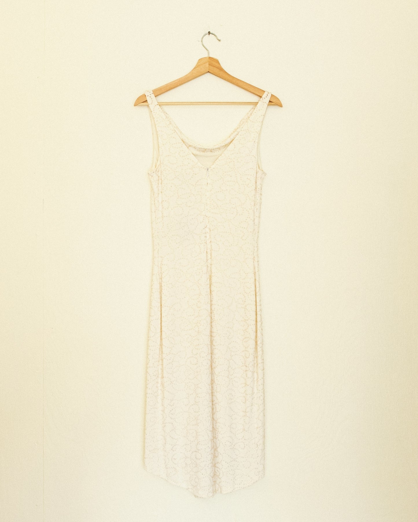Creme Beaded Dress